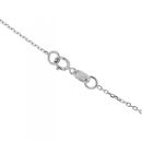9ct White Gold 0.55cts Diamond And Sapphire Pendant And 18" Chain