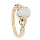 9ct Yellow Gold Created Opal Ring