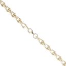 14ct Yellow Gold Patterned and Plain Fancy Chain 26"