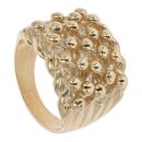 9ct Yellow Gold Heavyweight 5 Row Keeper Ring