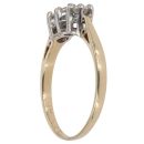 9ct Yellow Gold 0.50ct Brilliant Cut Diamond Trilogy Ring