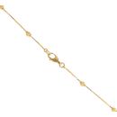22ct Yellow Gold Dot Bead Fancy Chain 16"