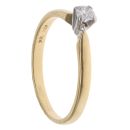 18ct Yellow Gold 0.15ct Brilliant Cut Diamond Solitaire Ring