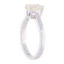 18ct White Gold 1.22ct Yellow Diamond Solitaire Ring by Anya Belle