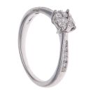 9ct White Gold 0.25ct Brilliant Cut Diamond Cluster Ring