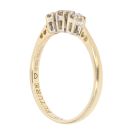 18ct Yellow Gold 0.30ct Brilliant Cut Diamond Trilogy Ring