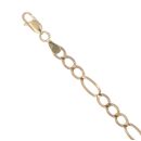 9ct Yellow Gold Figaro Bracelet 7.5"
