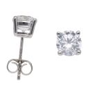 Platinum 2.00ct Brilliant Cut Lab Grown Diamond Solitaire Studs