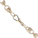 9ct Yellow Gold Textured Tulip Chain 24"