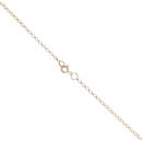 9ct Yellow Gold Patterned Locket Pendant And Chain 22"