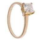 14ct Yellow Gold 1.05ct Princess Cut Diamond Solitaire Ring