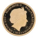 2018 70th Birthday HRH The Prince Of Wales Guernsey One Pound Coin Boxed