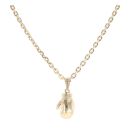 9ct Yellow Gold Boxing Glove Pendant And Belcher Chain 16"