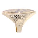14ct Yellow and White Gold Patterned Signet Ring