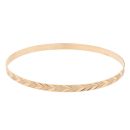 9ct Yellow Gold Diamond Cut Patterned Bangle