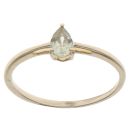 9ct Yellow Gold Prasiolite Single Stone Ring