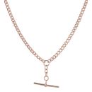 9ct Rose Gold Albert T-Bar Chain 18"
