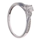 9ct White Gold 0.20ct Brilliant Cut Diamond Solitaire Ring