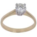 14ct Yellow Gold 1.10ct Brilliant Cut Diamond Solitaire Ring