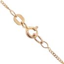 9ct Yellow And White Gold Celtic Patterned Locket And Chain 18"