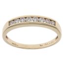 9ct Yellow Gold 0.25ct Brilliant Cut Diamond Eternity Ring