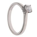 Platinum 0.33ct Brilliant Cut Diamond Solitaire Ring