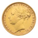 1875 Victoria Young Head Australia Full Sovereign Coin