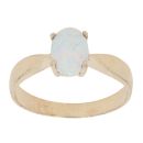 14ct Yellow Gold Opal Single Stone Ring