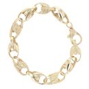 9ct Yellow Gold  Plain and Patterned Tulip 7.5"