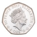 2017 Celebrating Beatrix Potter and Her Little Tales Peter Rabbit 50 Pence Coin