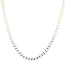 9ct Yellow Gold Square Curb Chain 20"