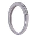 9ct White Gold 0.11ct Diamond Half Eternity Ring