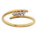 22ct Yellow Gold Cubic Zirconia Four Stone Ring