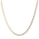 9ct Yellow Gold Square Curb Chain 20"