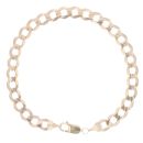 9ct Yellow Gold Curb Bracelet 8.5"