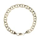 9ct Yellow Gold Anchor Bracelet 9.5"