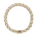 9ct Yellow Gold Patterned Fancy Bracelet 8"