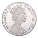 2004 Elizabeth II Mulberry Harbours Gibraltar £5 Coin