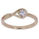 14ct Yellow Gold 0.25ct Brilliant Cut Lab Grown Diamond Solitaire Ring