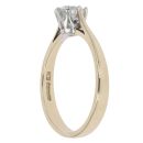 9ct Yellow Gold Cubic Zirconia Solitaire Ring