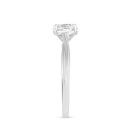 9ct White Gold 1.00ct Lab Grown Diamond Solitaire Twist Ring