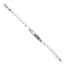 Silver Belcher ID Bracelet 6.5" By Icesia