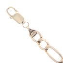 9ct Yellow Gold Figaro Bracelet 8"