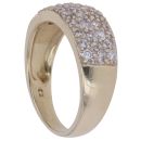 9ct Yellow Gold Cubic Zirconia Dome Ring