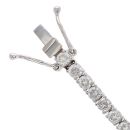 18ct White Gold 6.00ct Brilliant Cut Diamond Tennis Bracelet 7"
