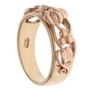 9ct Yellow And Rose Gold Tree Of Life Clogau Ring