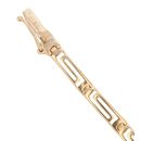 18ct Yellow Gold Greek Key Fancy Bracelet 7"