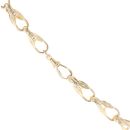 9ct Yellow Gold Patterned Tulip Chain 22"