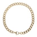 9ct Yellow Gold Curb Barcelet 8"