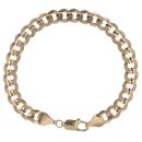 9ct Yellow Gold Curb Bracelet 8"